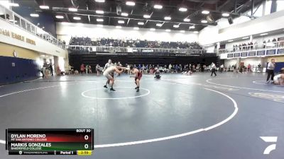 149 lbs Champ. Round 1 - Dylan Moreno, Mt San Antonio College vs Markis Gonzales, Bakersfield College