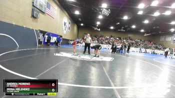 140 lbs Champ. Round 2 - Andrea Moreno, Mt. Whitney vs Mona Melendez, Tulare Union