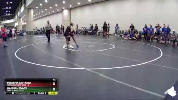 107 lbs Round 8 (10 Team) - Hannah Davis, Iowa T-Wrecks vs Mileena Notaro, Nebraska Tidal Wave