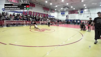 132 lbs Round 1 - Azuan Gonzales-Rice, Inland Elite Wrestling Club vs Matthew Esqueda, Osoway