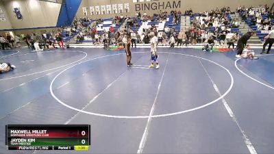 116 lbs Champ. Round 1 - Jayden Kim, Team Prestige vs Maxwell Millet, Northside Wrestling Club