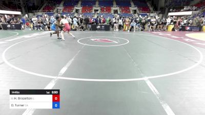 144 lbs Cons 16 #1 - Holden Brazelton, IL vs Demarcus Turner, CA