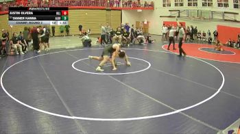 157 lbs Champ. Round 2 - Justin Olvera, Hillsboro vs Tanner Hanna, Aloha