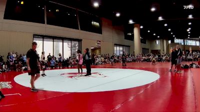 100 lbs Round 2 (4 Team) - Arianna Smith, AR- 15 Pink vs Anjelah Jackson, BRAWL Pink