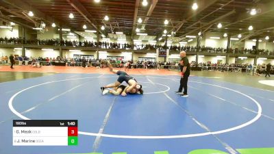 190 lbs Quarterfinal - Greyson Meak, Cold Spring Harbor vs Jared Marine, Oceanside