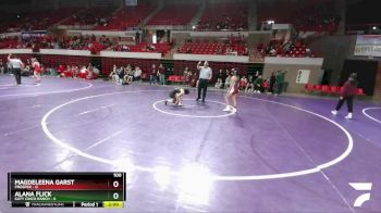 100 lbs Semis (4 Team) - Magdeleena Garst, Prosper vs Alana Flick, Katy Cinco Ranch