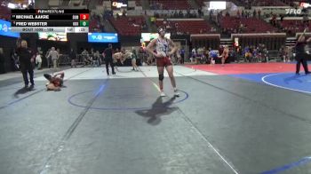 186 lbs Cons. Semi - Fred Webster, Ronan Wrestling vs Michael Aakre, Bearcats Wrestling Club Helena