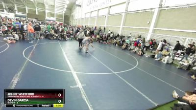 106 lbs Round 3 (4 Team) - Devin Garcia, Idaho 1 vs Johny Whitford, Sanderson Wrestling Academy