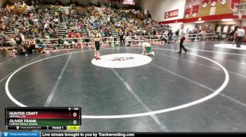 126 lbs Semifinal - Hunter Craft, Greybull MS vs Oliver Frank, Lander Middle School