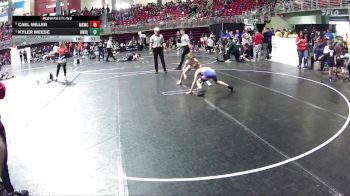 70 lbs Quarterfinal - Kyler Meese, Hawks Wrestling Club (Lincoln) vs Cael Miller, Millard South Wrestling Club
