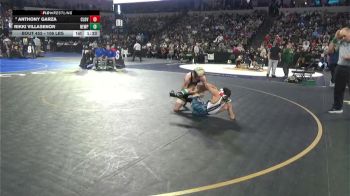 106 lbs Quarterfinal - Anthony Garza, Clovis (CS) vs Rikki Villasenor, Newport Harbor (SS)