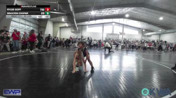55 lbs Consolation - Rylee Goff, Team Tulsa Wrestling Club vs Braxton Cooper, Bristow Elementary Wrestling Club
