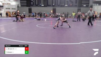 50-55 lbs Round 2 - Joseph Brown Iii, Region Wrestling Academy vs Ty Brown, Mount Vernon