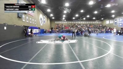 175 lbs Champ. Round 2 - Falcon Briggs, Mt. Whitney vs Anthony Lara, R.F. Kennedy