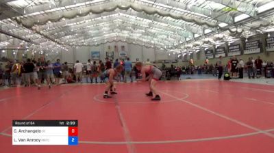 74 kg Round Of 64 - Chase Archangelo, Delaware vs Layne Van Anrooy, Michigan Regional Training Center
