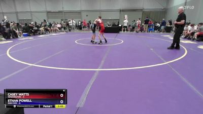 100 lbs Placement Matches (8 Team) - Casey Watts, Washington vs Ethan Powell, Ohio Red