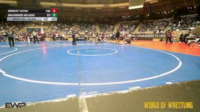 78 lbs Consolation - Brinley Leyba, Team Tulsa Wrestling Club vs Mackenzie McLeod, Bison Takedown Club