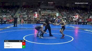 85 lbs Final - Justus Heeg, Region Wrestling Academy vs Kaleb Mead, PINnacle