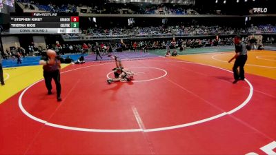 6A 144 lbs Cons. Round 3 - Stephen Kirby, Richmond George Ranch vs Tristan Rios, Conroe Woodlands College Park