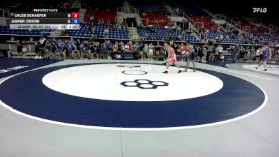 132 lbs Champ. Rd Of 256 - Caleb Schaefer, IN vs Jasper Croom, FL