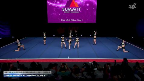 Cheer Infinity Allstars - Code 4 [2026 L4 Senior Open Coed - D2 Semis] 2026 The D2 Summit
