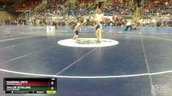 130 lbs Cons. Round 1 - Taylor Schilling, South Border vs MaKenna Zietz, Bismarck Legacy