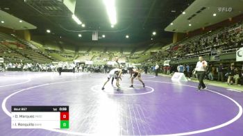 128 lbs 5th Place - Dominic Marquez, Paso Robles vs Isaac Ronquillo, Bakersfield