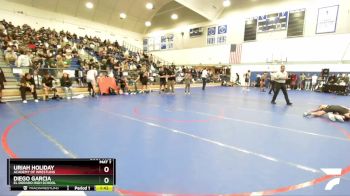 106 lbs Semifinal - Diego Garcia, El Dorado High School vs Uriah Holiday, Academy Of Wrestling