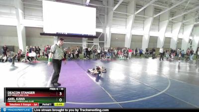 45 lbs Cons. Round 3 - Deacon Stanger, Roy Wrestling Club vs Axel Kawa, Fremont Wrestling Club