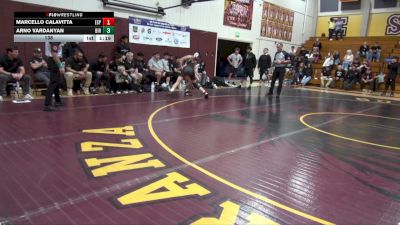 138 lbs Round 3 (4 Team) - Marcello Calavitta, Esperanza vs Arno Vardanyan, Birmingham