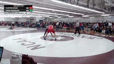 184 lbs Quarterfinal - Owen Greisbach, Augsburg vs Clayton Isham, Central
