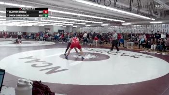 184 lbs Quarterfinal - Owen Greisbach, Augsburg vs Clayton Isham, Central
