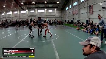 84 lbs Round 1 (8 Team) - Braxton Crowl, Hammers Blue vs Rob Waller, All American