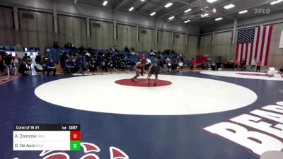 190 lbs Consi Of 16 #1 - Adrian Zamzow, Hollister vs Darius De Asis, South San Francisco H S