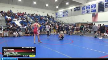 170 lbs Cons. Round 4 - William Wilson, South Torrance High School vs Gio Dantas, Arnold O Beckman