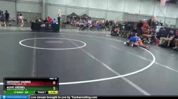 132 lbs Semis & 1st Wrestleback (8 Team) - Anthony Harris, California Gold vs Koye Grebel, North Dakota Red