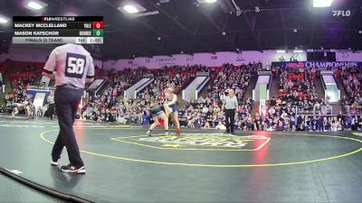 113 lbs Finals (8 Team) - Mason Katschor, Dundee HS vs Mackey McClelland, Yale HS