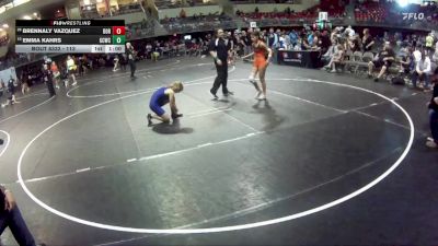 113 lbs Cons. Round 4 - Brennaly Vazquez, Dorchester vs Emma Kahrs, Garden County Wrestling Club