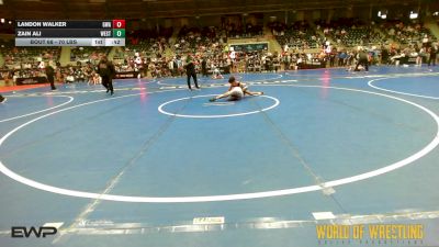 70 lbs Consi Of 8 #2 - Landon Walker, The Glasgow Wrestling Acadamy vs Zain Ali, Westshore Wrestling Club