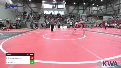 52 lbs Consi Of 4 - Liam Hemenway, Hilldale Youth Wrestling Club vs Jimmy Allen, Owasso Takedown Club