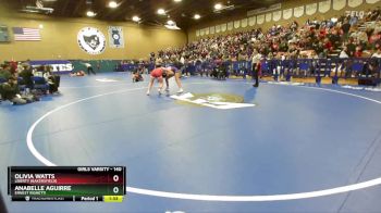 140 lbs Champ. Round 2 - Olivia Watts, Liberty (Bakersfield) vs Anabelle Aguirre, Ernest Righetti