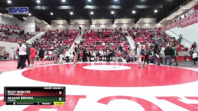 145 lbs Champ. Round 2 - Riley Roblyer, BROKEN ARROW vs Keagan Brooks, CORDELL