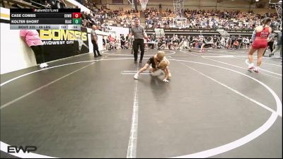 49 lbs Quarterfinal - Case Combs, Cowboy Wrestling Club vs Kolter Short, Blackwell Wrestling Club