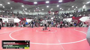 45 lbs Semifinal - Kvasir Hook, Contenders Wrestling Academy vs Grayson Ritter, Wabash Apache Wrestling Club