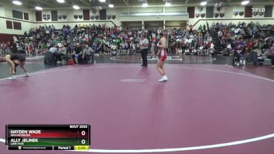 120 lbs Quarterfinal - Ally Jelinek, Linn-Mar vs Hayden Wade, Williamsburg