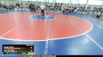 46 lbs Round 2 - Peyton Moe, White River Hornets WC vs Juliet Soto, Sunnyside Ironman Wrestling