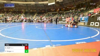 110 lbs Semifinal - Denver Wolf, Wolfpak Wrestling vs Tuff Tonga, Siouxland Wrestling Academy