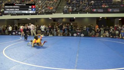 75 lbs 3rd Place Match - Braxton Newell, The Best Wrestler vs Orlando Cruz, Silvaback Training Center (SBTC)