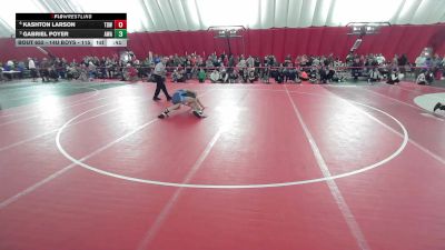 14U Boys - 115 lbs Quarters - Gabriel Poyer, Askren Wrestling Academy vs KASHTON LARSON, Top Dawgs Wrestling