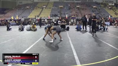 110 lbs Round 1 (16 Team) - Abigail Trujillo, William Penn vs Alexsys Jacquez, University Of Saint Mary